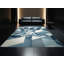 Tapis bleu moelleux moelleux à motif géométrique moderne - Reliure bleu bébé-600439354