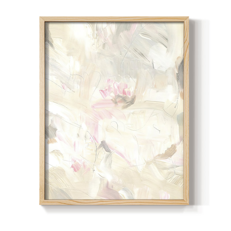 «Soft Abstraction I», reproduction encadrée - bois massif, H 11 po x l 9 po
