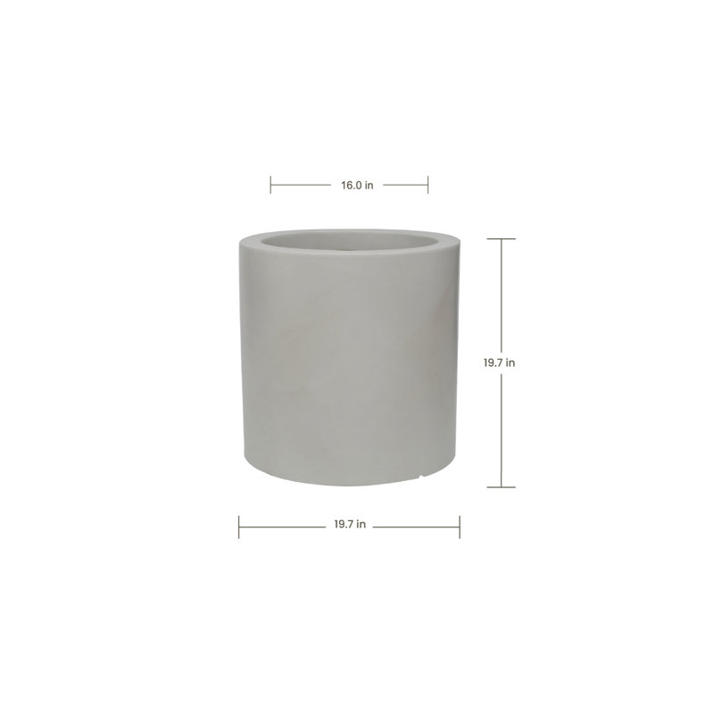 Pot à fleurs rond écologique Laparis ECOBO, utilisation intérieure / extérieure Milano, utilisation quatre saisons