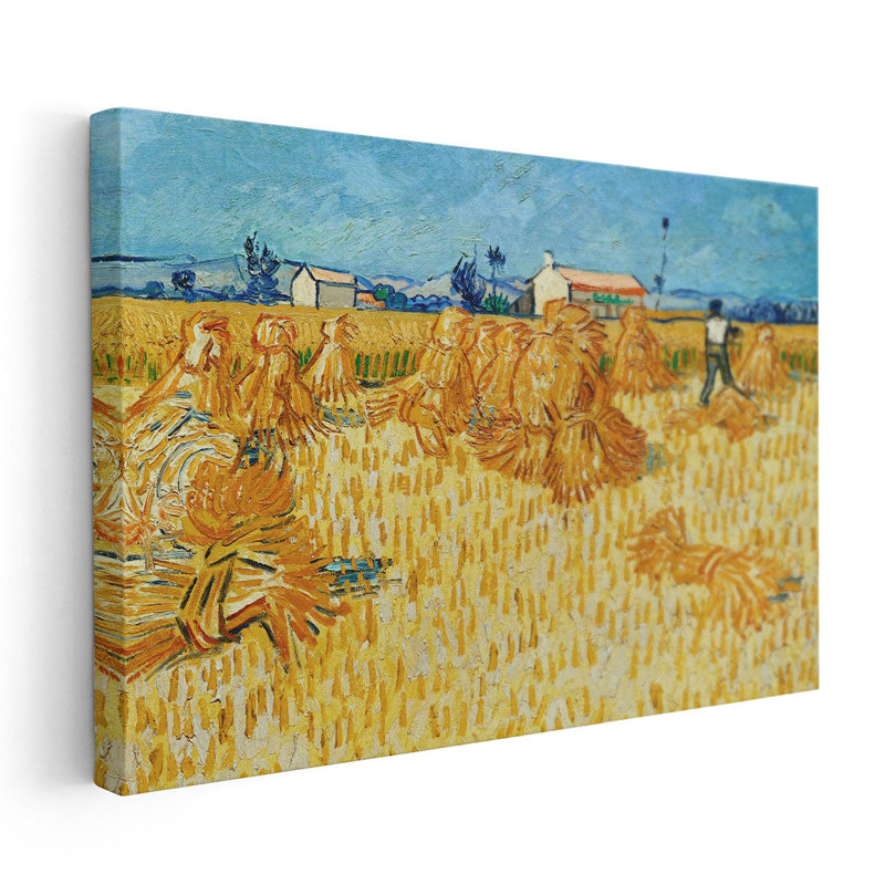 «Harvest in Provence, 1888», reproduction d'art sur toile, H 20 po x l 30 po