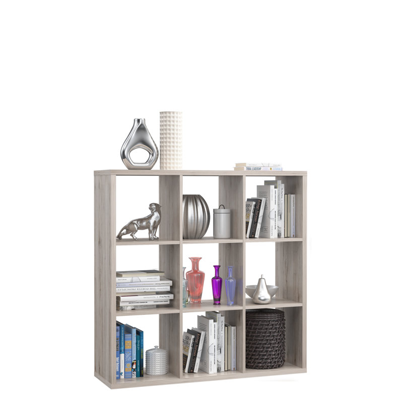 Paterson 107.2 cm H x 32.9 cm W Cube Bookcase, Brown