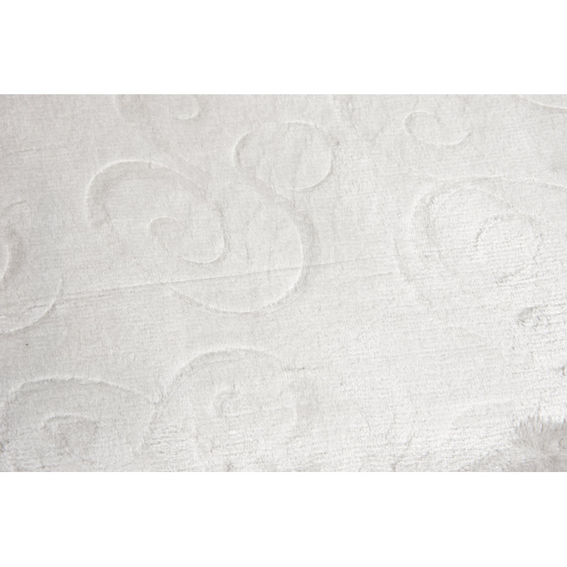 Hand Woven Throw Blanket, Silver