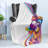 Ambesonne Cartoon Fleece Throw Blanket Rainbow Colored Clouds Multicolor-106287736