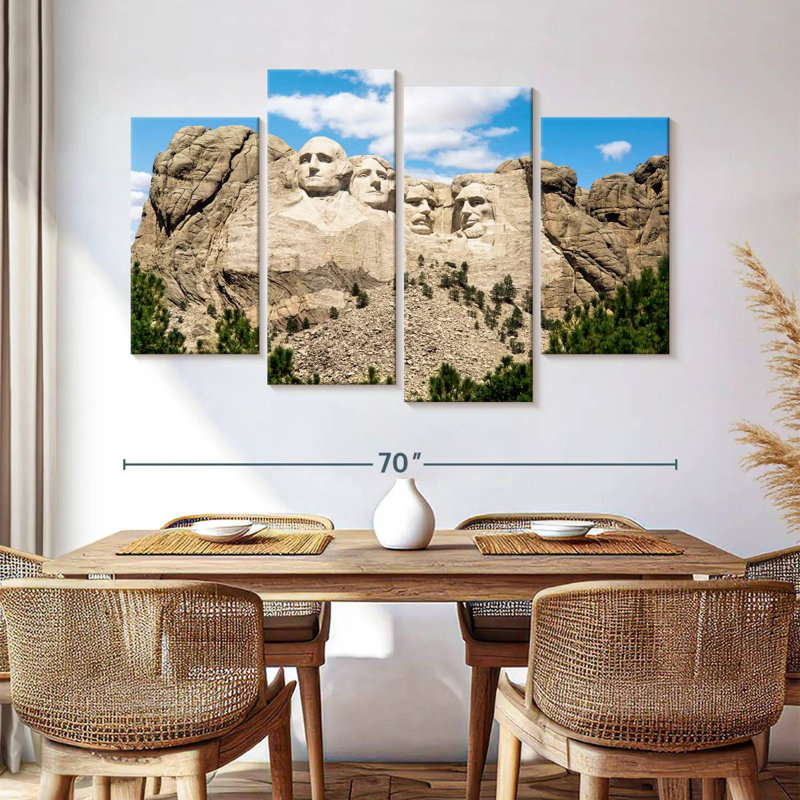 Lelar Mount Rushmore Landmark, 42" H x 68" W