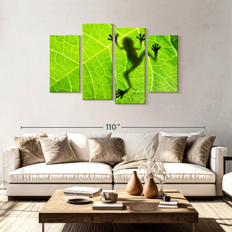 Brampt Frog Leaf Shadow, 48" H x 75" W