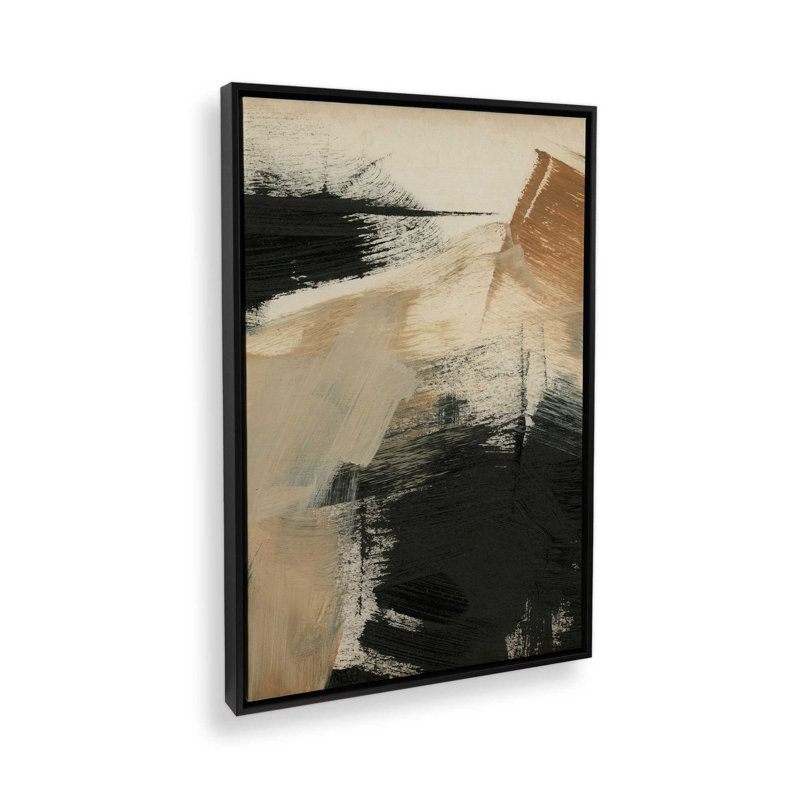 «Burnt Ochre Echoes III», H 18,75 po x l 12,75 po, Noir satiné