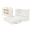 Lit escamotable avec tiroirs Murphy, blanc