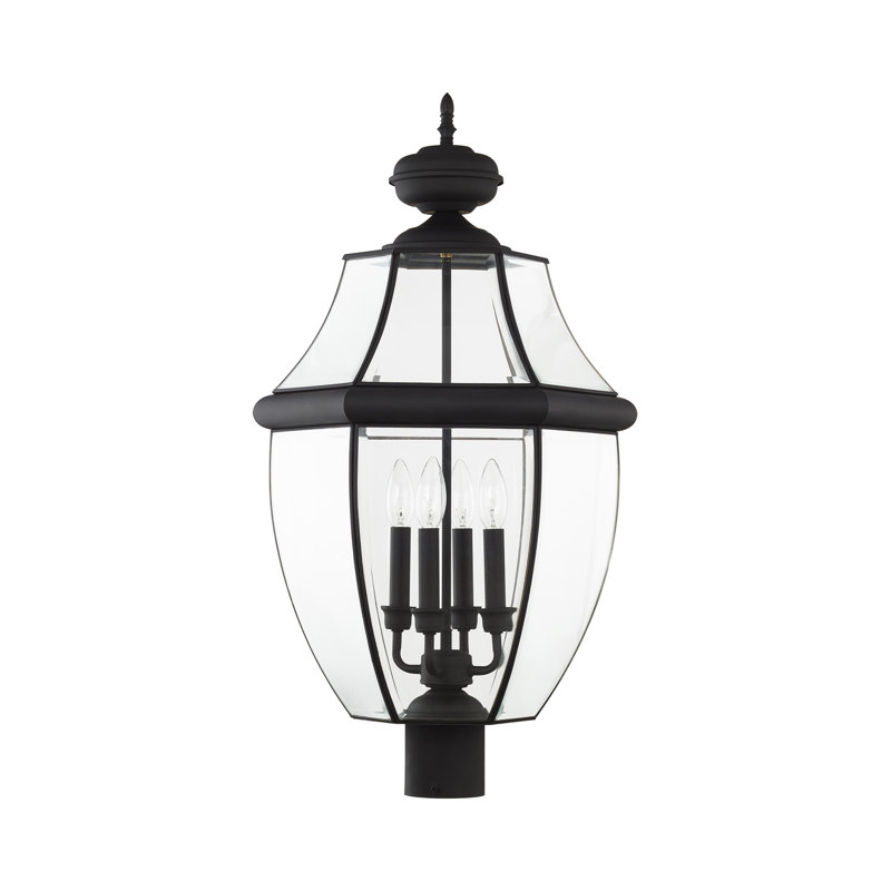 Tête de lanterne câblée 1 lumière Arelene, H 29 po x l 16 po x P 16 po, Noir