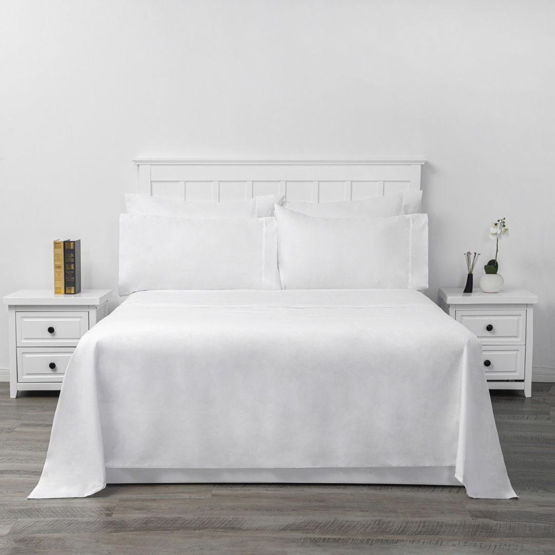 Solid Color Microfiber Flat Sheet Case Pack (Set of 12) South Point Hospitality 