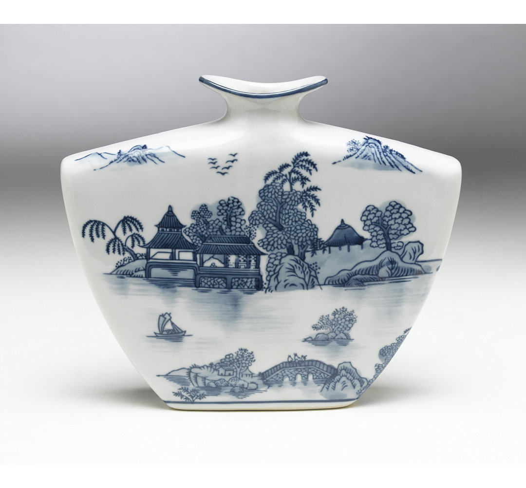 Pagoda Table Vase Bungalow Rose