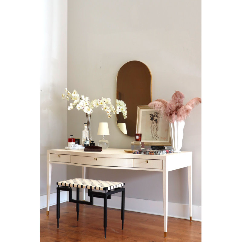 Ringo Oval Brass Mirror