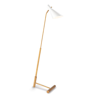 Spyder 55.75'' Brass Task Floor Lamp