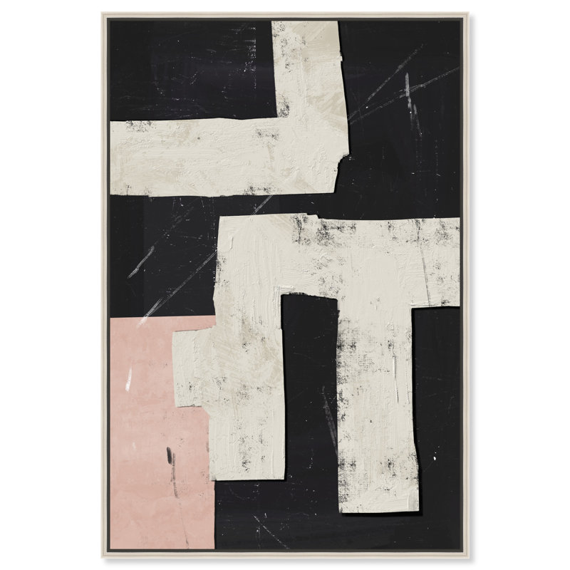 Placed Together Print by Oliver Gal, 31"H x 46"W, Silver Floater Frame