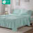 4 Pcs Cal King Sheet Set Aqua