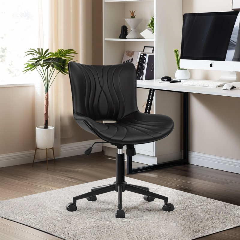 Stonehill Mid-century Home Office Chair Side Chair, Black