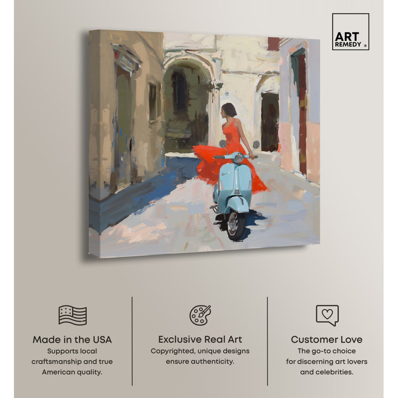 Venice Visits Gallery Wrapped Canvas Landscape Art