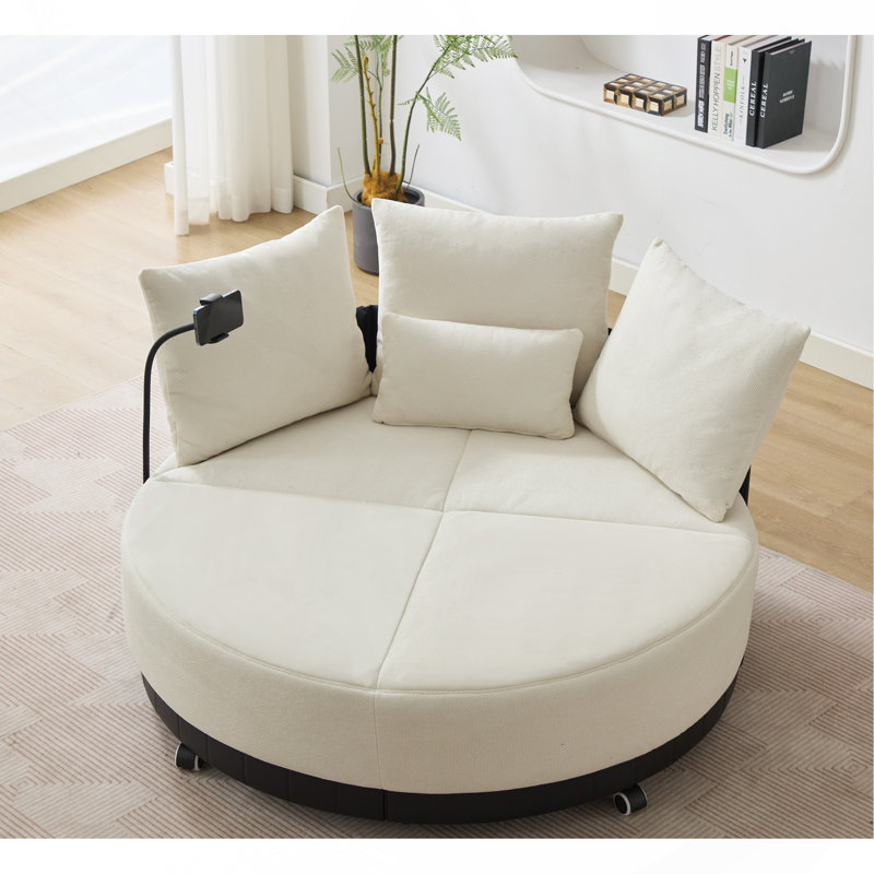 Canapé surdimensionné 52,75 po, Beige