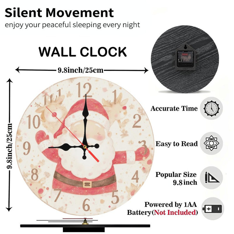 Horloge festive-pain d'épices-maison