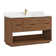 Harbin 55" Single Bath Vanity with White Grain Stone Top