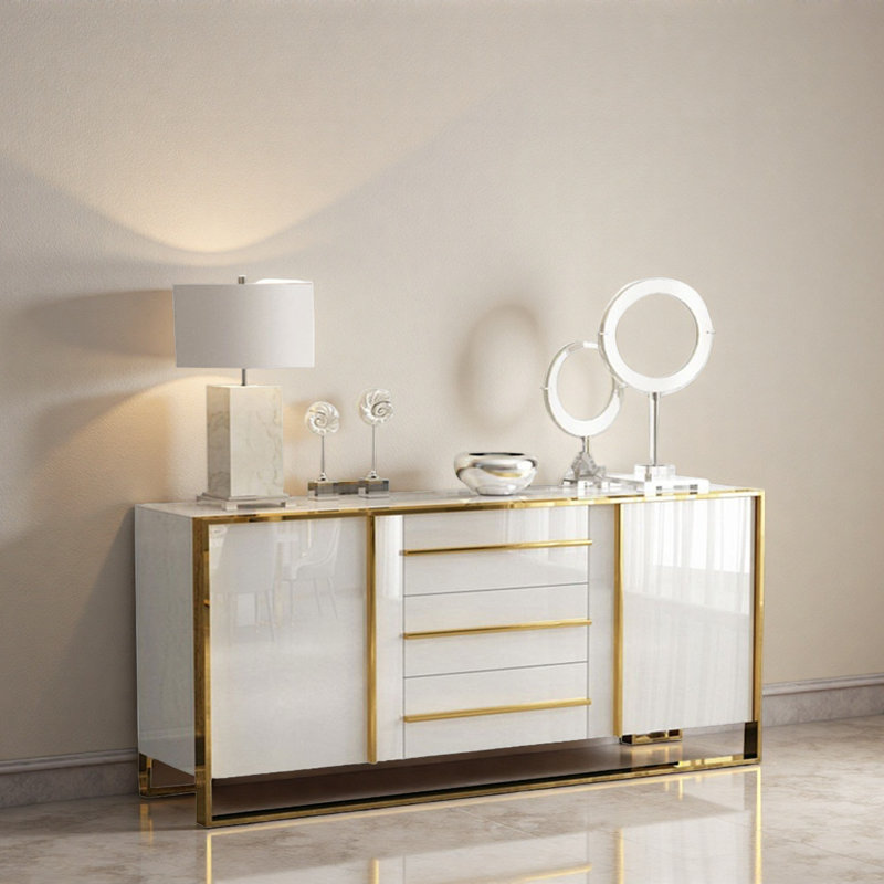 Buffet simple mais luxueux, H 31,5 po x l 59,06 po x P 15,75 po