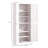 72.5" Freestanding Kitchen Pantry Cabinet, Tall Storage Cabinet With 4 Doors And 2 Adjustable Shelves