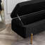 Banc de rangement rembourré en velours Miajah-251652326