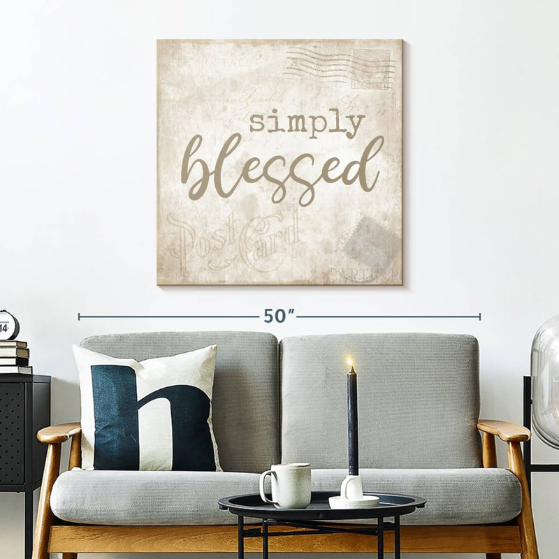 Tergel Postcard Blessed, 30" H x 30" W