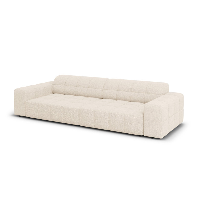 Chicago 4 Seater Sofa, Light Beige, 4