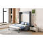 Full Size Gray Bed, Bed Combination, Space For Small Spaces, And Plywood