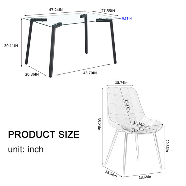 Dimensions du produit