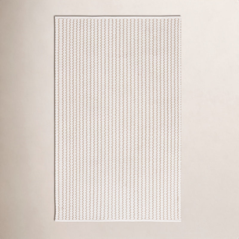 Montclair Chevron Hand Woven Cotton Area Rug, Rectangle 8' x 10'
