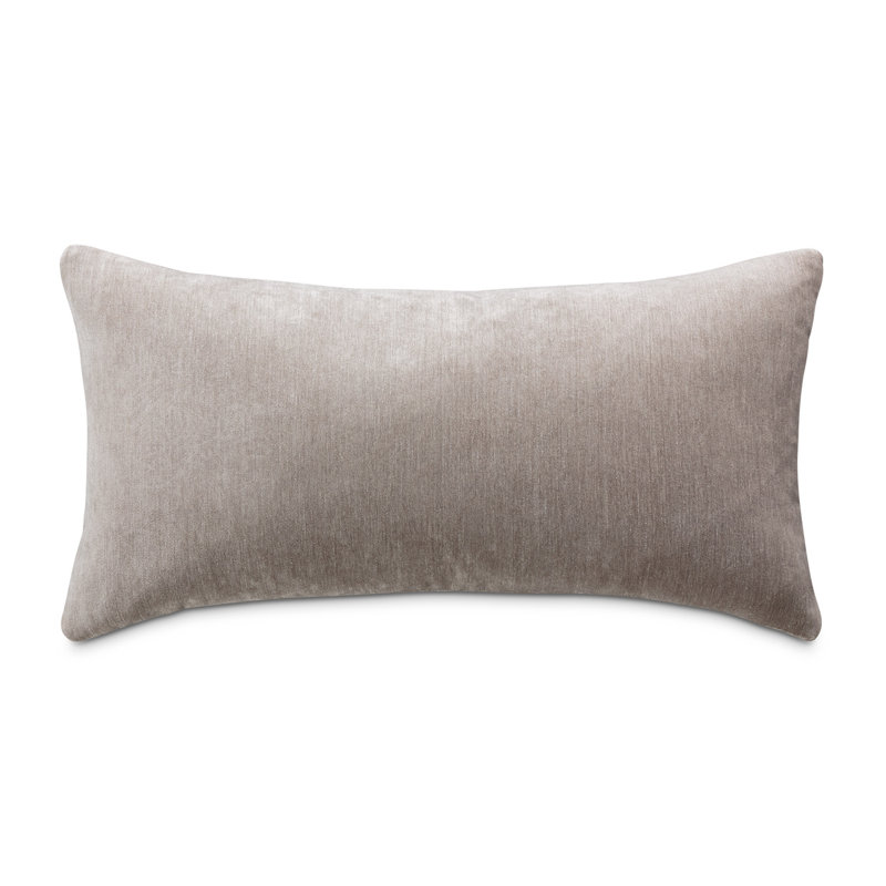 Smith 13x24" Smoke Gray Chenille Lumbar Throw Pillow
