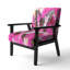 Chaise avec accoudoirs en velours Magiera-862026342-848677018