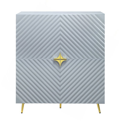 High Gloss Finish Accent Cabinet