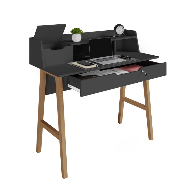Bureau Ginelie, Noir / brun