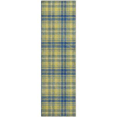 Premium Machine Washable Natoma AMF993 Plaid Rug