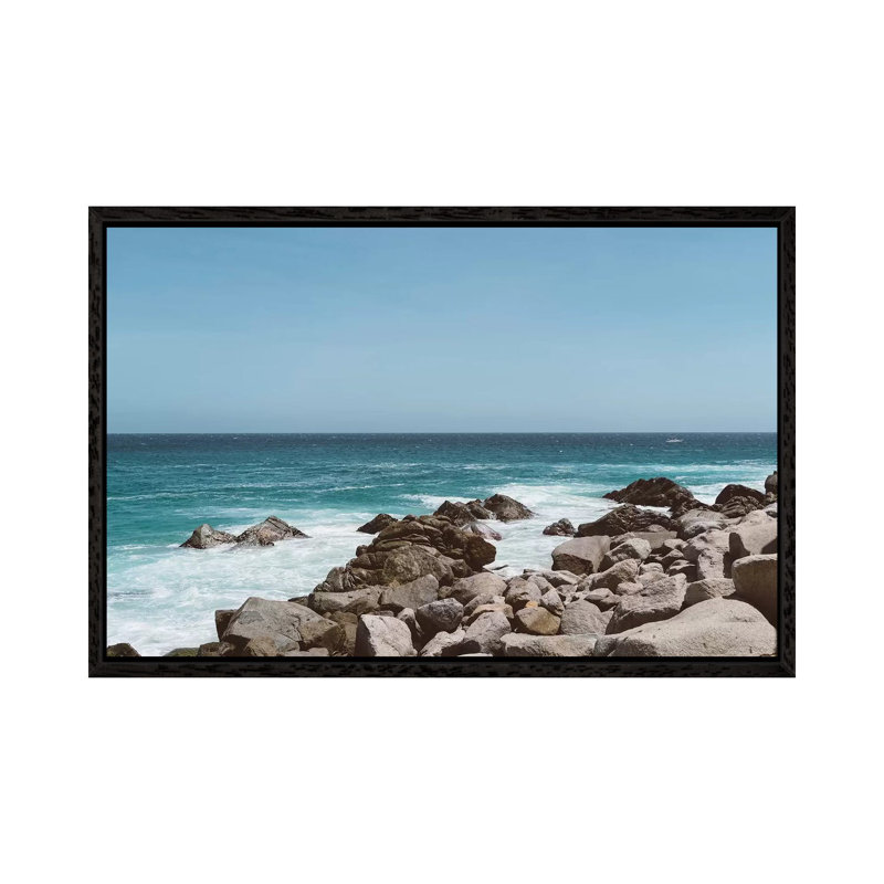 Cabo Boat III by Bethany Young - Print on Canvas, 66.04cm H x 101.6cm W x 3.81cm D, Black Framed