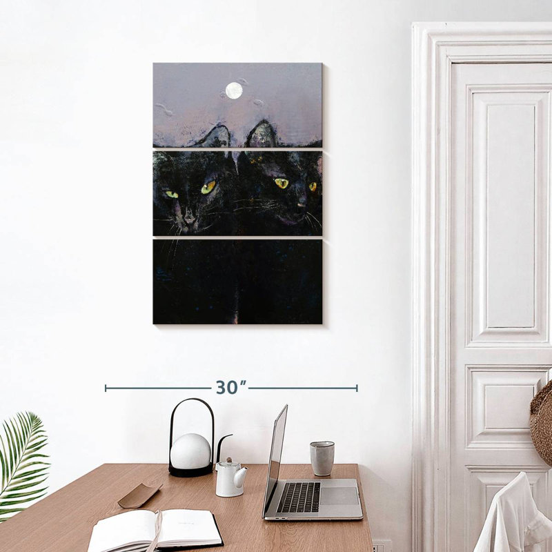 Chats gothiques Brampt, H 32 po x l 20 po