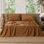 Drap plat 100% coton lavé MooMee-107894574-107894587