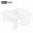 Modern Minimalist Coffee Table Set, Rectangle Coffee Table with Splicing Design, Multifunctional Combination Table for Living Room -1014373715