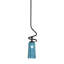 Suspension Sadea Stem Mini présentée en finition nickel brossé avec verre ambré dégradé de 11,4 cm de largeur x 16,5 cm de hauteur-89376505-89376507