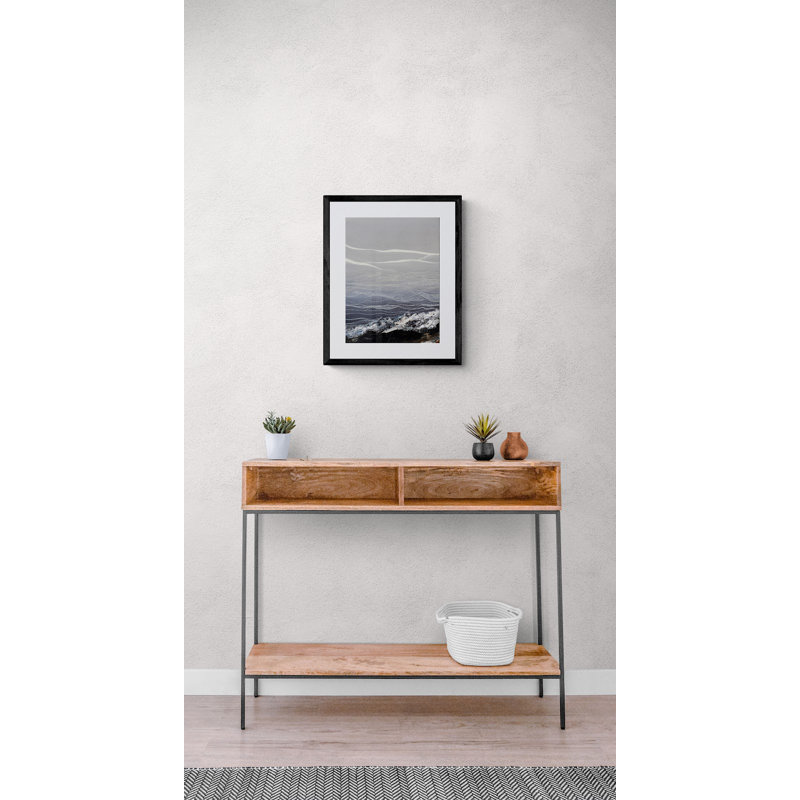 Let Us Pause Triptych (Part I Of III) Print by Novi Lim, 32" H x 24" W, Black Framed Canvas