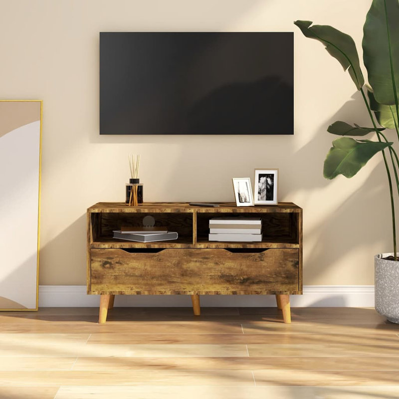 Jaimi TV Stand for TVs up to 82'', Oak