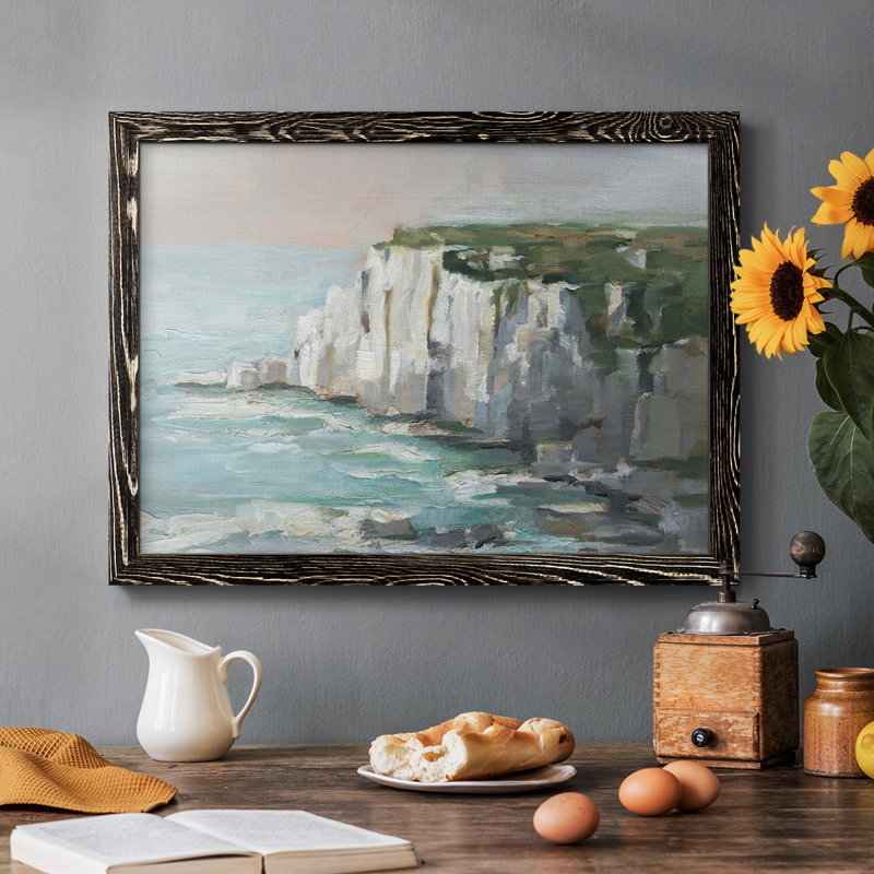 Falaises de la mer blanche II, Noir, H 28 po x l 42 po x P 1,5 po