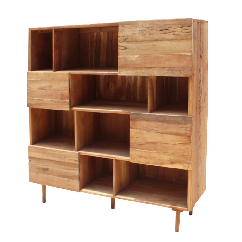 Joyner 150cm H x 165cm W Solid Wood Standard Bookcase