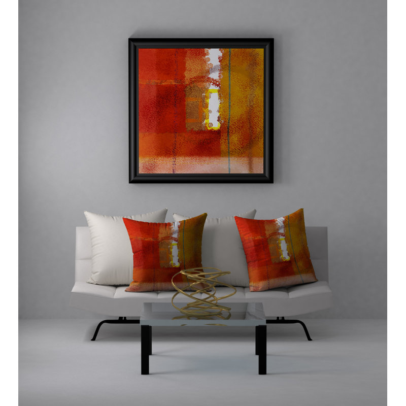 Housse de coussin carrée écrasant Munchy, 24 po x 24 po
