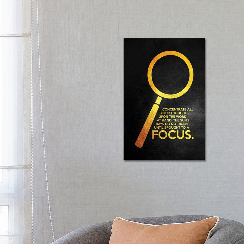 Focus 1 Piece Wrapped Canvas Wall Art, 66.04 cm H x 45.72 cm W x 3.175 cm D