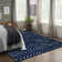 Tribal Geometric Washable Area Rug for Living Room & Bedroom, Non-Slip Moroccan Rug