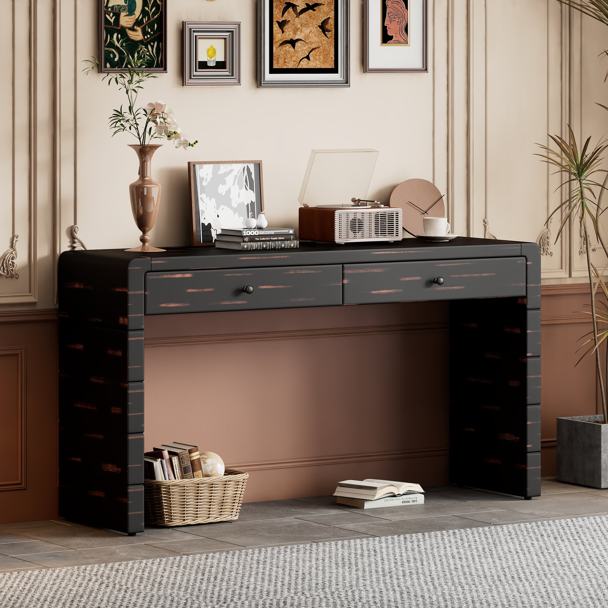 Ebern Designs Modern Minimalist Console Table,Entryway table - Wayfair ...