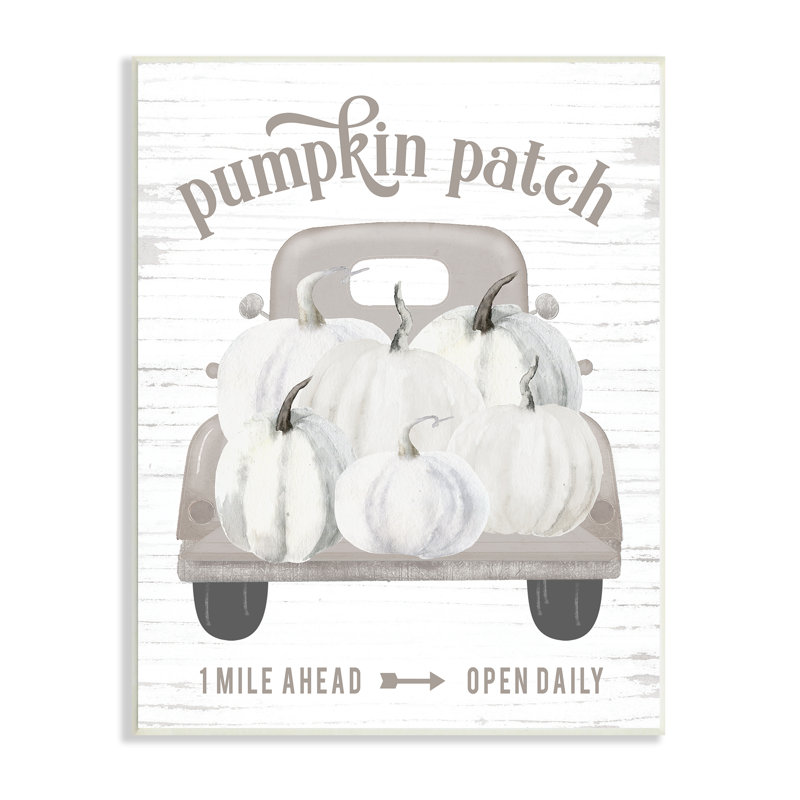 Rustic Pumpkin Patch Seasonal Fall Harvest sign, H 15 po x l 10 po x P 0,5 po, Plaque murale